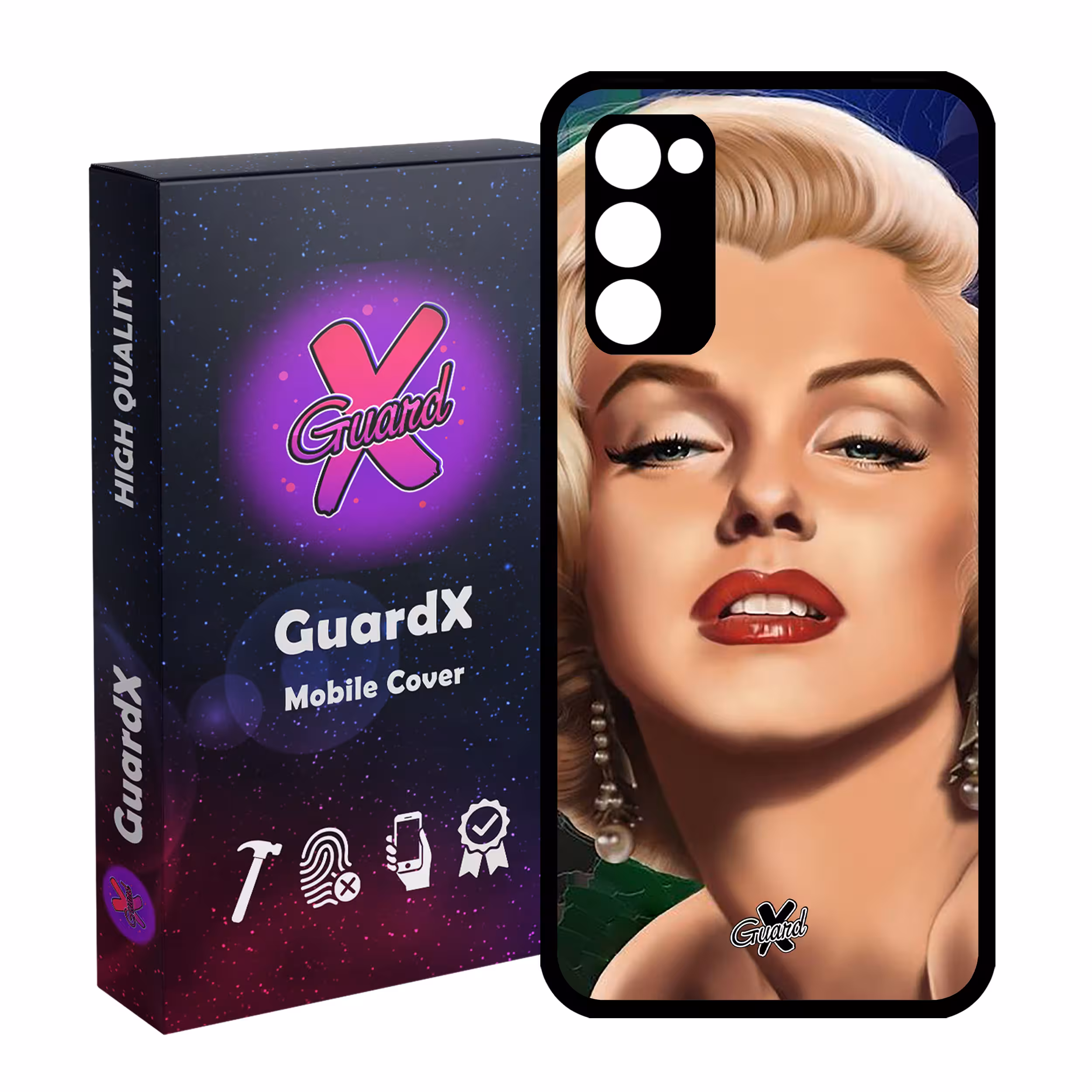 کاور گارد ایکس طرح Marilyn Monroe مدل Glass10300 مناسب برای گوشی موبایل سامسونگ Galaxy S20 FE