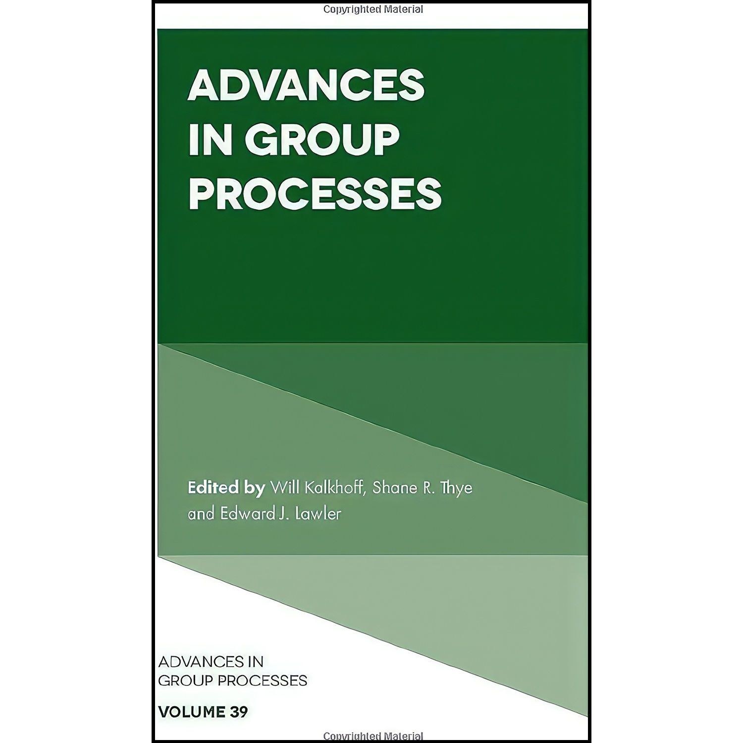 کتاب زبان اصلی Advances in Group Processes اثر جمعی از نویسندگان