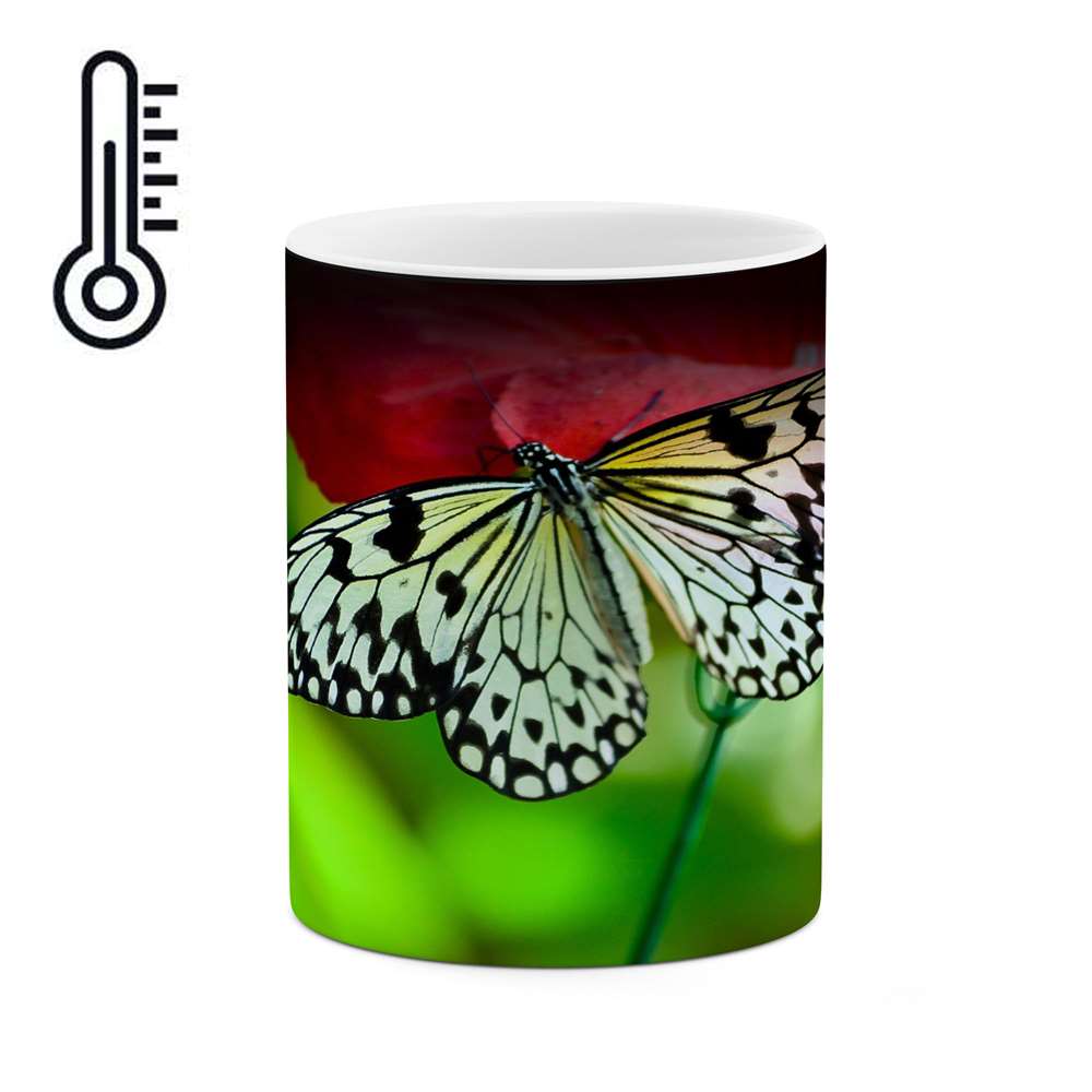 ماگ حرارتی کاکتی طرح پروانه مدل mgh15570