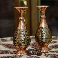 گلدان مس و خاتم