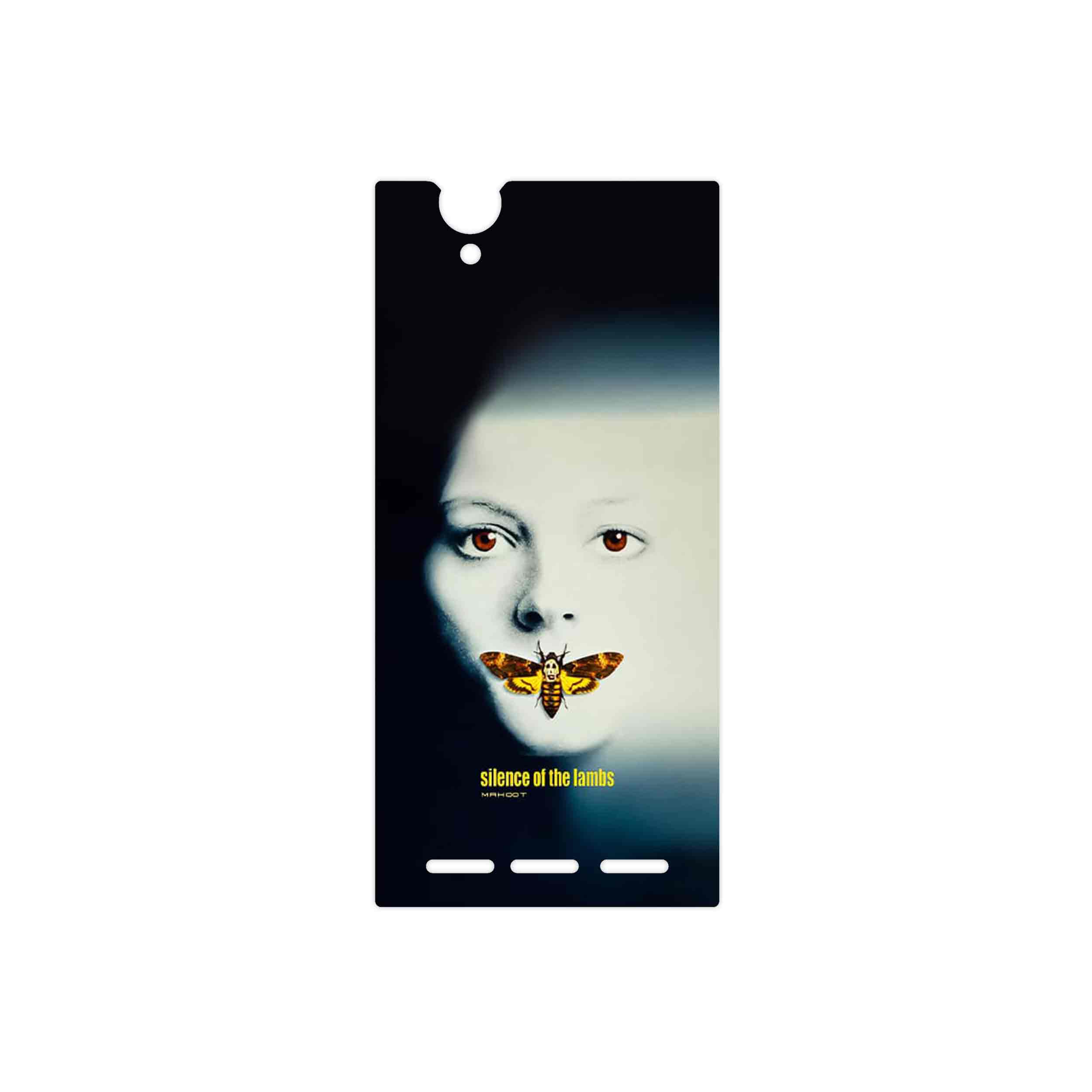 برچسب پوششی ماهوت مدل Silence of the Lambs مناسب برای گوشی موبایل سونی Xperia T2 Ultra