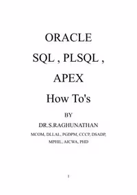 خرید و دانلود نسخه کامل کتاب Oracle SQL, PLSQL, APEX How To's