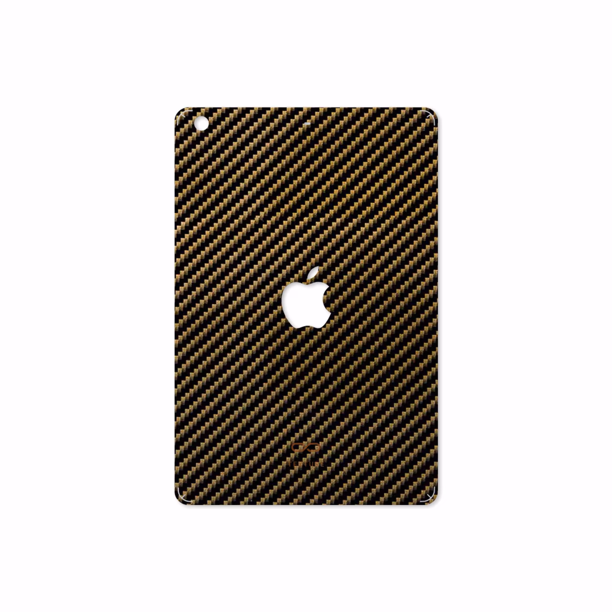 برچسب پوششی ماهوت مدل Glossy-Brown-Fiber مناسب برای تبلت اپل iPad mini 2 2013 A1490