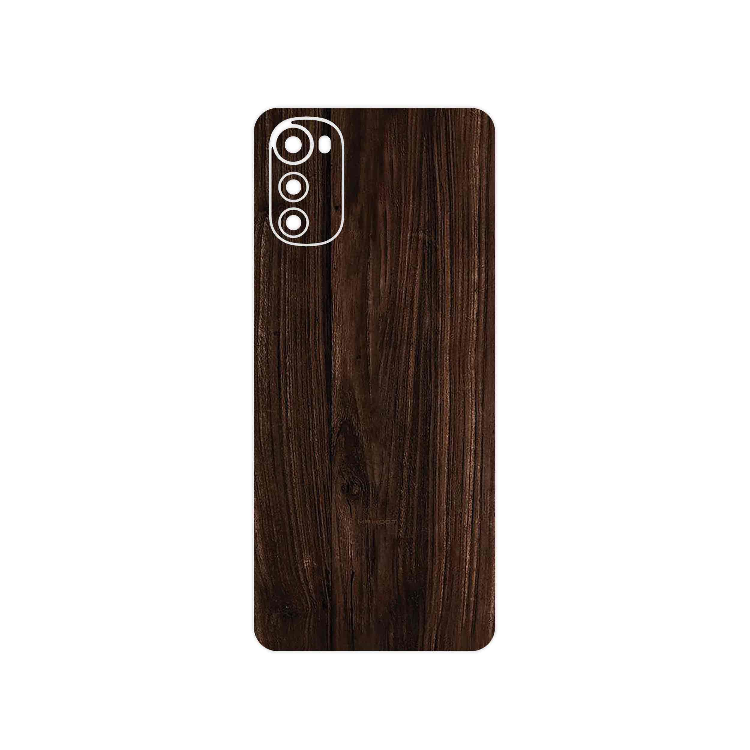 برچسب پوششی ماهوت مدل Dark_Walnut_Wood مناسب برای گوشی موبایل موتورولا Moto E32s