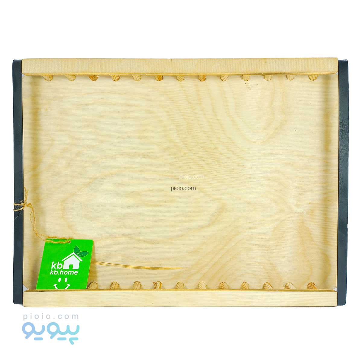 سینی چوبی دسته فلزی