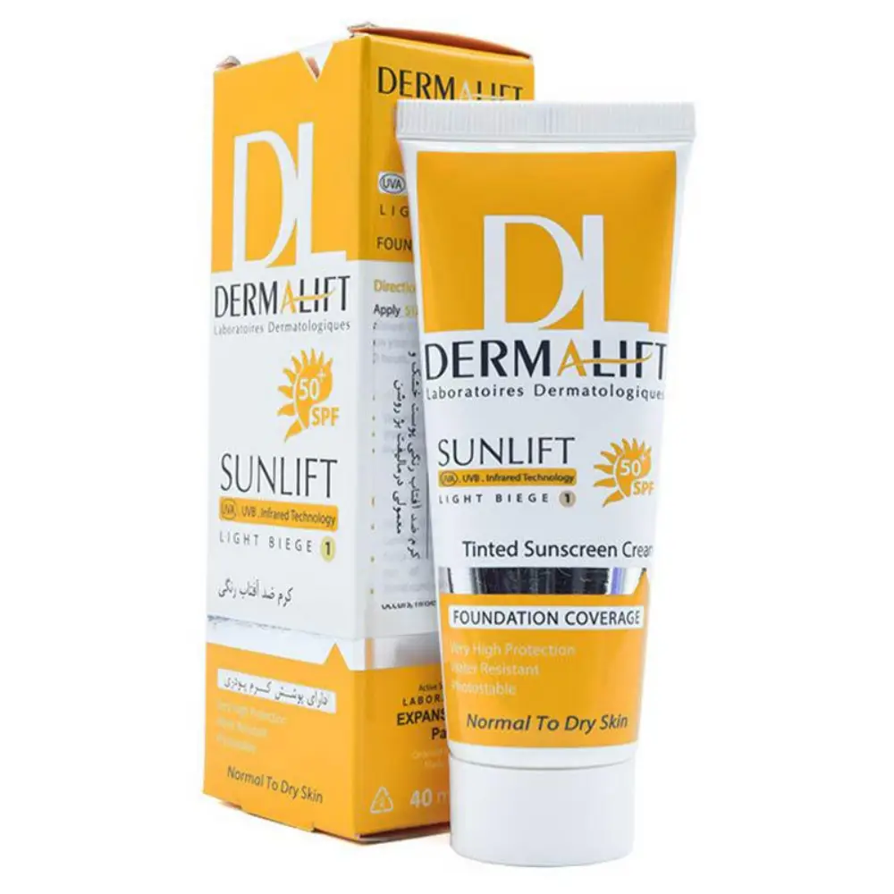 کرم ضد آفتاب  SPF 50 سان لیفت درمالیفت 40 میلی لیتری