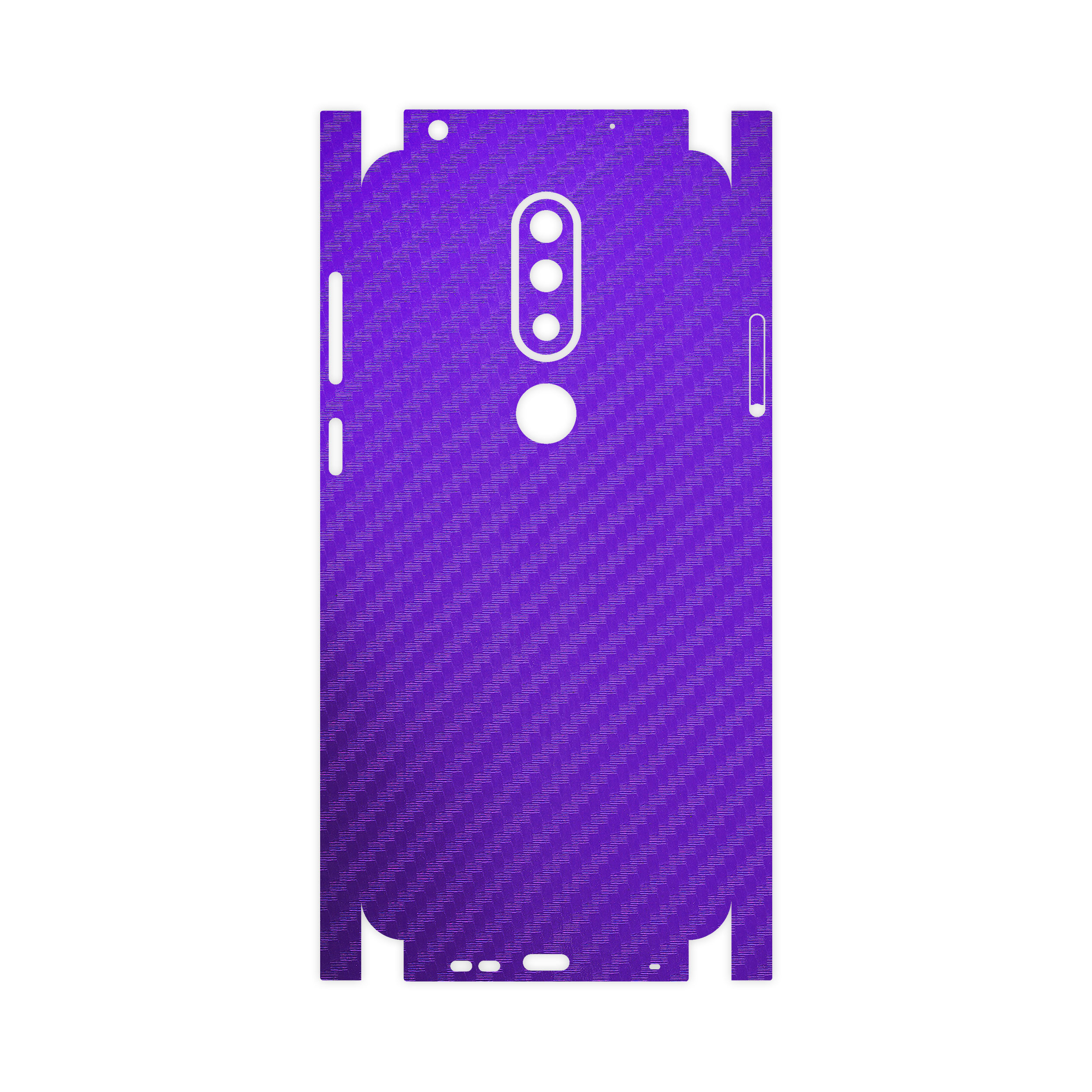 برچسب پوششی ماهوت مدل Purple-Fiber-FullSkin مناسب برای گوشی موبایل نوکیا 6.1 Plus