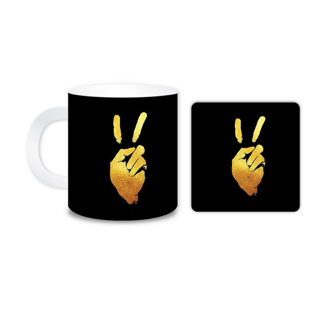 ماگ مدل دست کد 608 به همراه زیر لیوانی