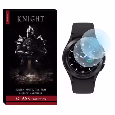 محافظ صفحه نمایش شیشه‌ای نایت مدل SH-KT مناسب برای ساعت هوشمند سامسونگ Galaxy Watch 4 Classic 42mm بسته دو عددی