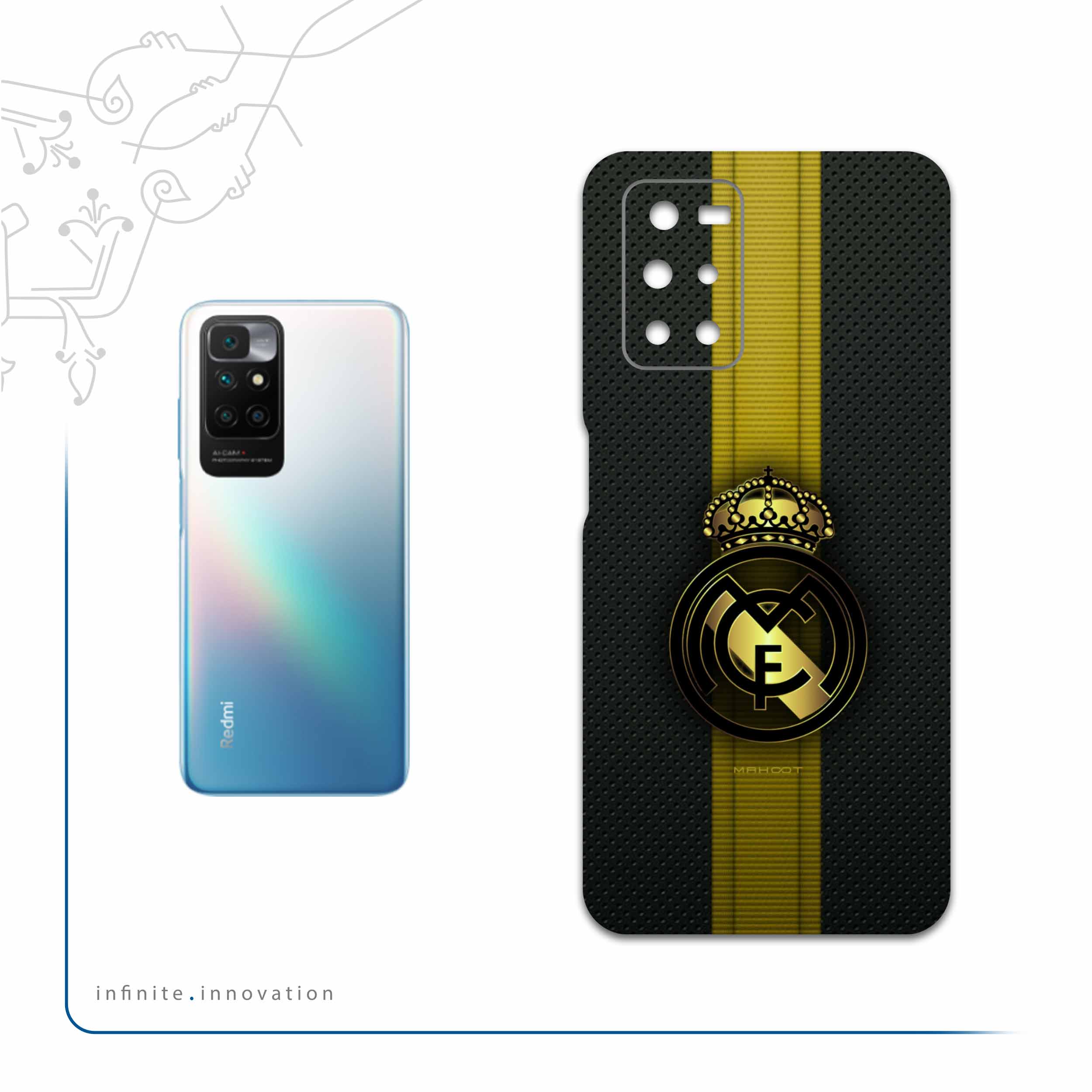 برچسب پوششی ماهوت مدل Real-Madrid-2 مناسب برای گوشی موبایل شیائومی Redmi Note 11 4G