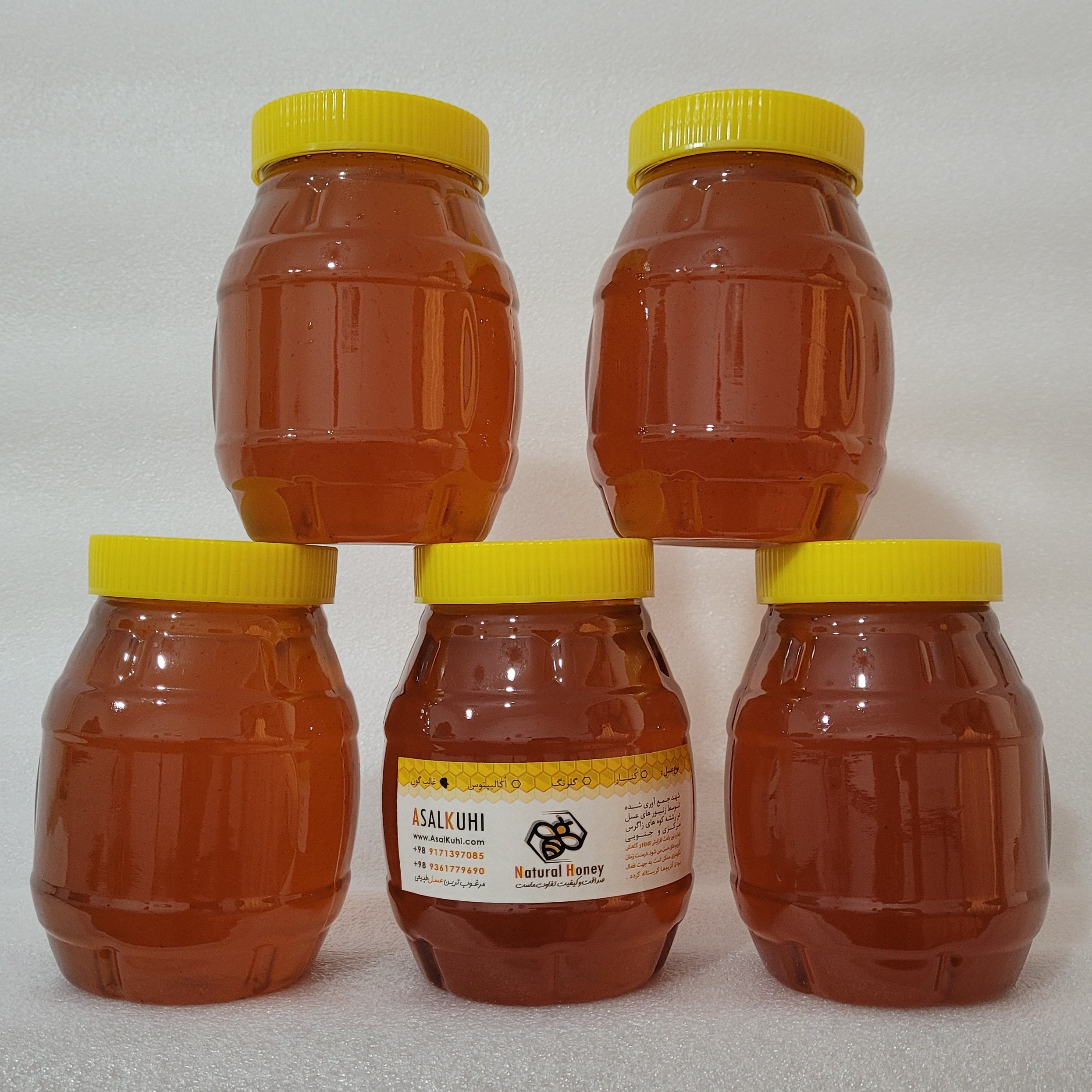 عسل گون گز خالص 5 کیلوگرم، ارگانیک خام