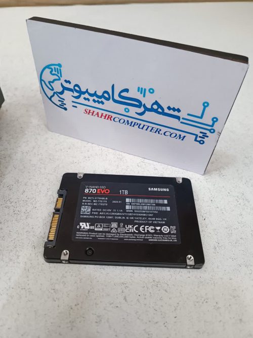 حافظه اس اس دی یک ترابایت سامسونگ مدل  SSD Samsung 870 EVO 1TB (استوک-سلامت 96% به بالا)