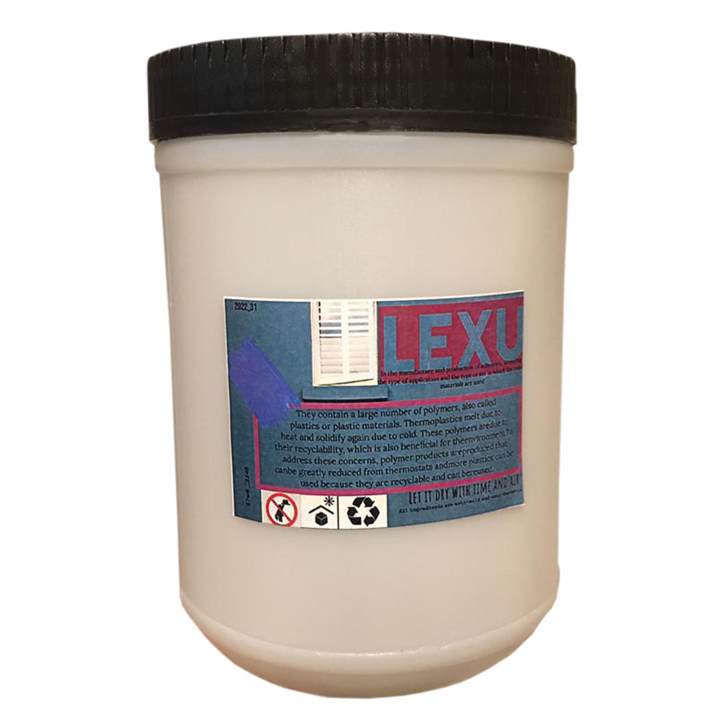 رنگ زرد اکریلیک لکسوو مدل Painting وزن 1 کیلو گرم
