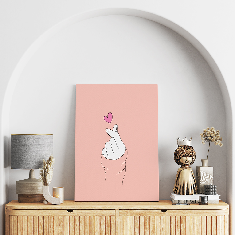 تابلو شاسی مدل قلب انگشتی کد S130024