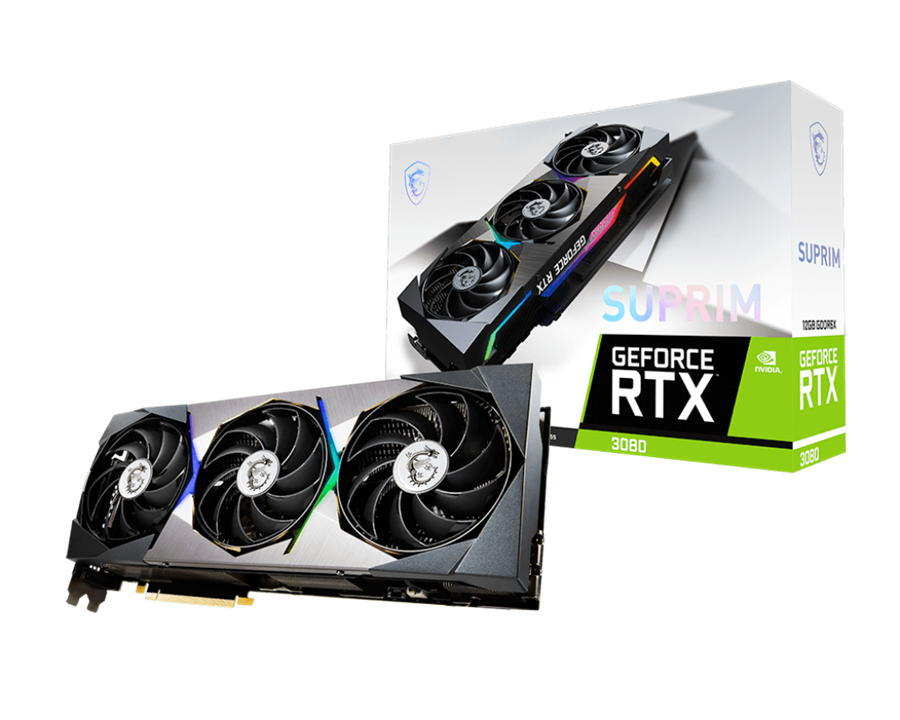 کارت گرافیک  ام اس آی مدل GeForce RTX™ 3080 SUPRIM SE 12G LHR حافظه 12 گیگابایت