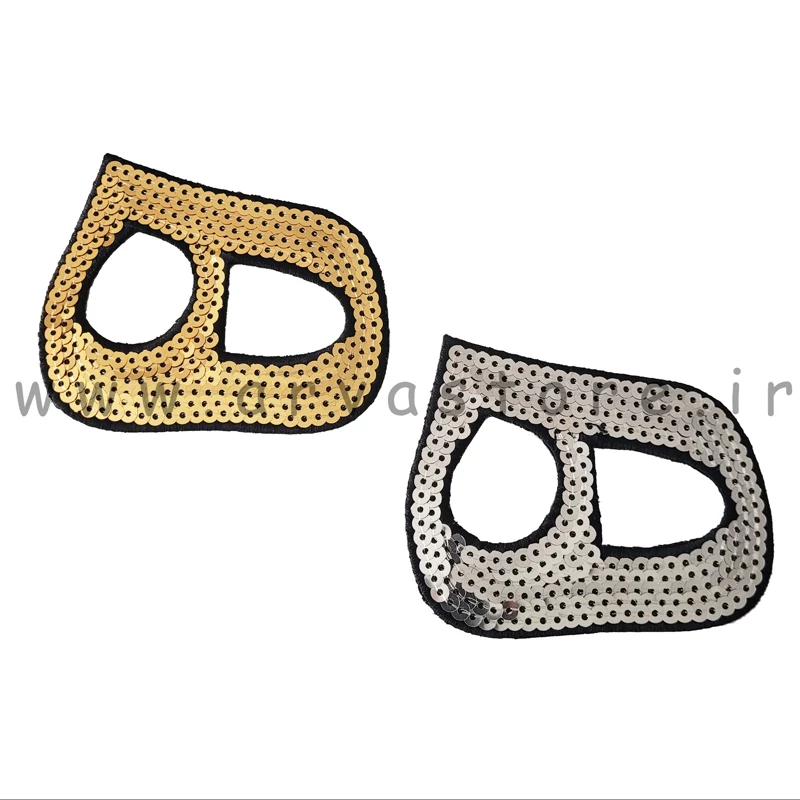 استیکر  حرارتی پارچه و لباس  مدل ه دو چشم بسته دو عددی