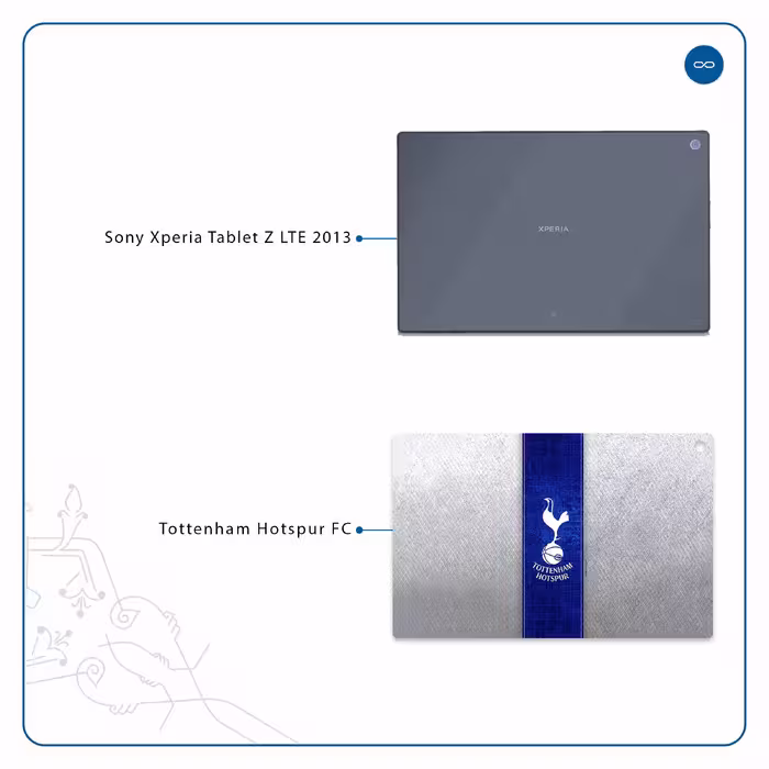 برچسب پوششی ماهوت مدل Tottenham Hotspur FC مناسب برای تبلت سونی Xperia Tablet Z LTE 2013