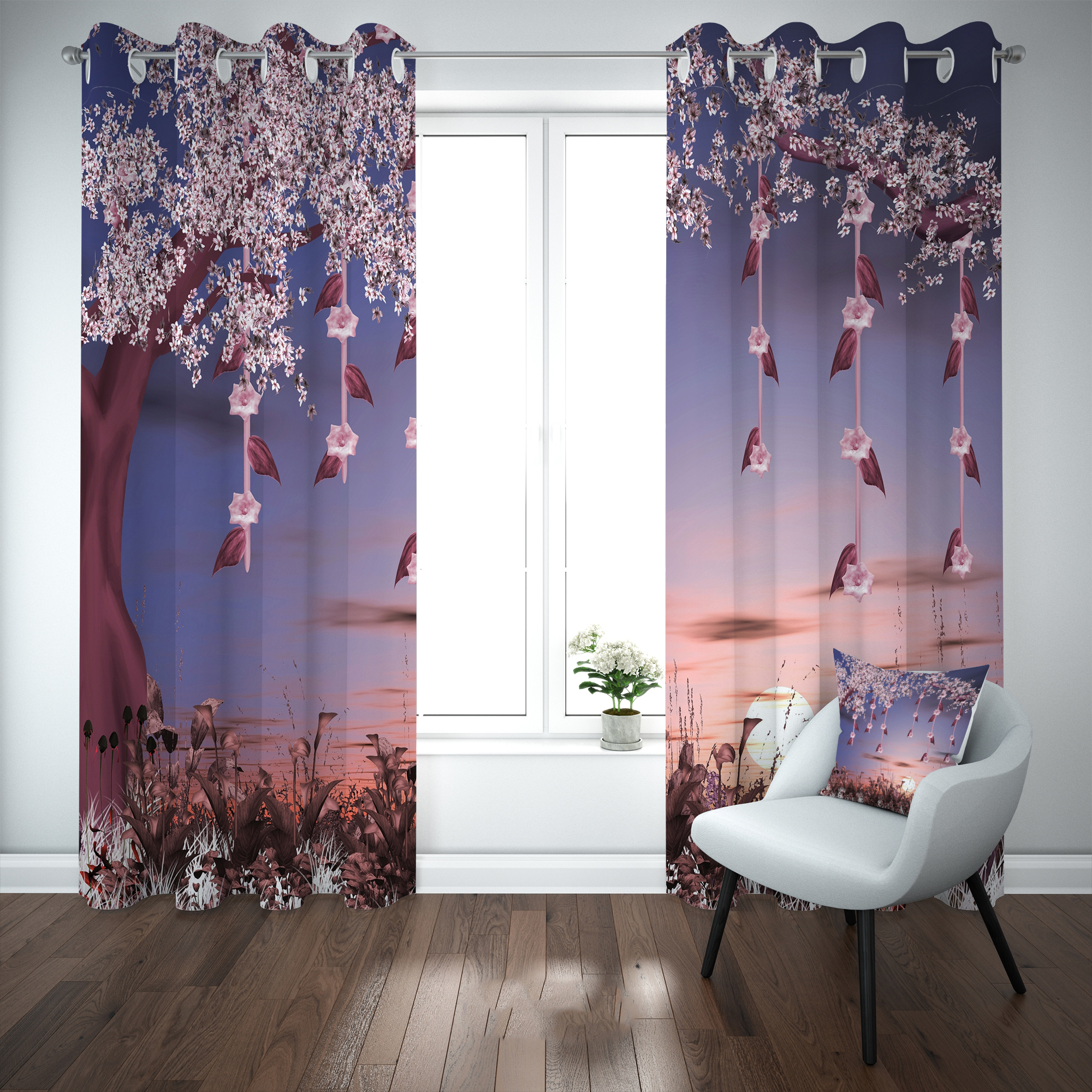 پرده مدل b2593 سایز 140×280 سانتی متر