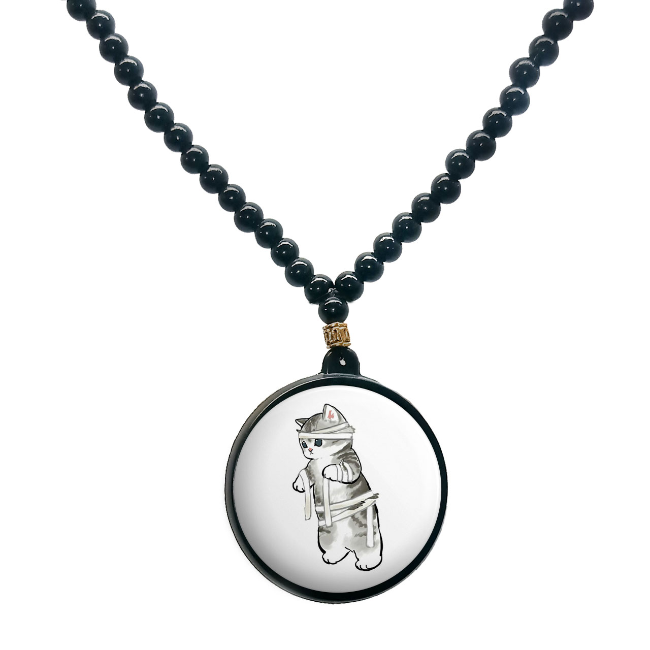 گردنبند پرمانه طرح حیوانات کیوت کد pmd.21557 مدل دو طرفه