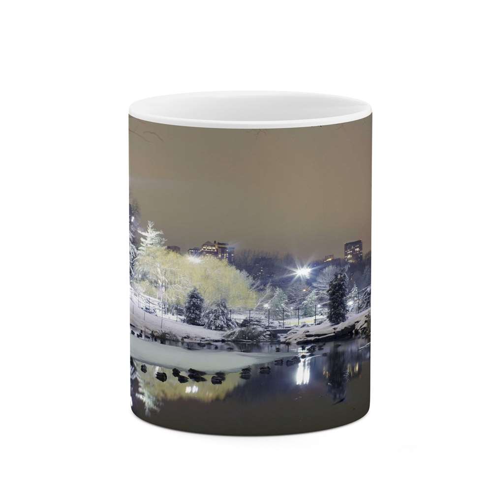 ماگ کاکتی طرح منظره برفی مدل mgs15036