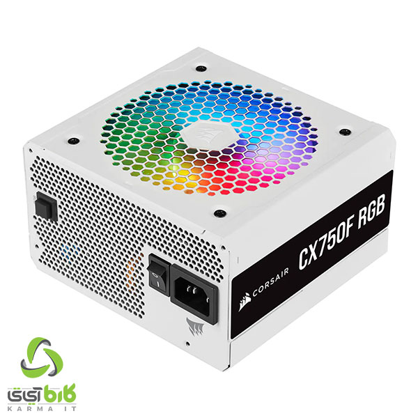 پاور کورسیر CX750F RGB White - فروشگاه کارما آی‌تی