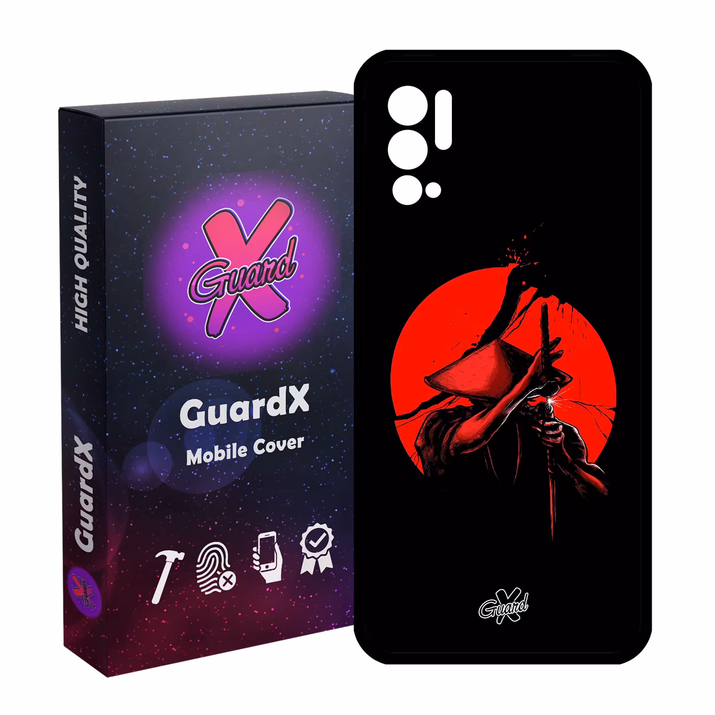 کاور گارد ایکس طرح Samurai مدل Glass10251 مناسب برای گوشی موبایل شیائومی Redmi Note 10 5G / Poco M3 Pro