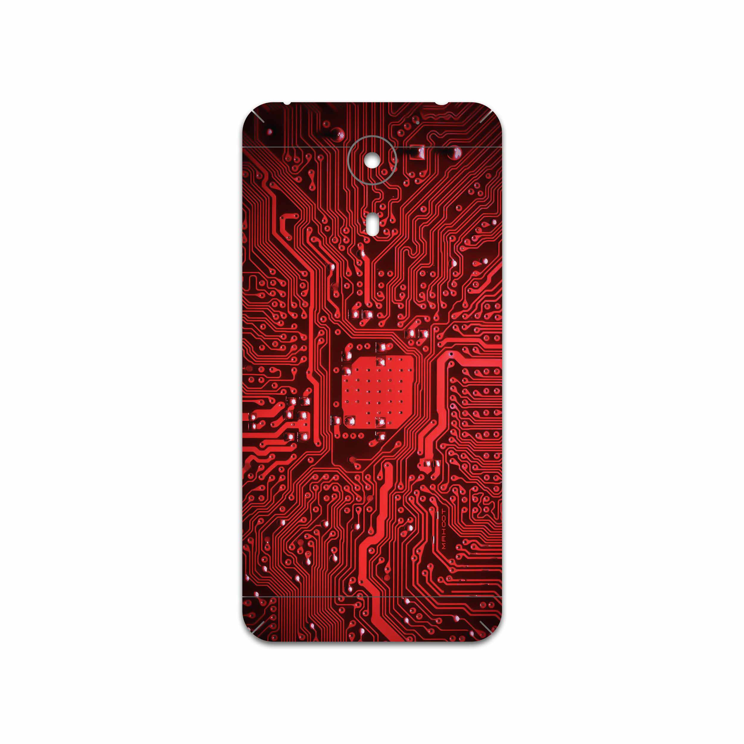 برچسب پوششی ماهوت مدل Red Printed Circuit Board مناسب برای گوشی موبایل یومی Plus