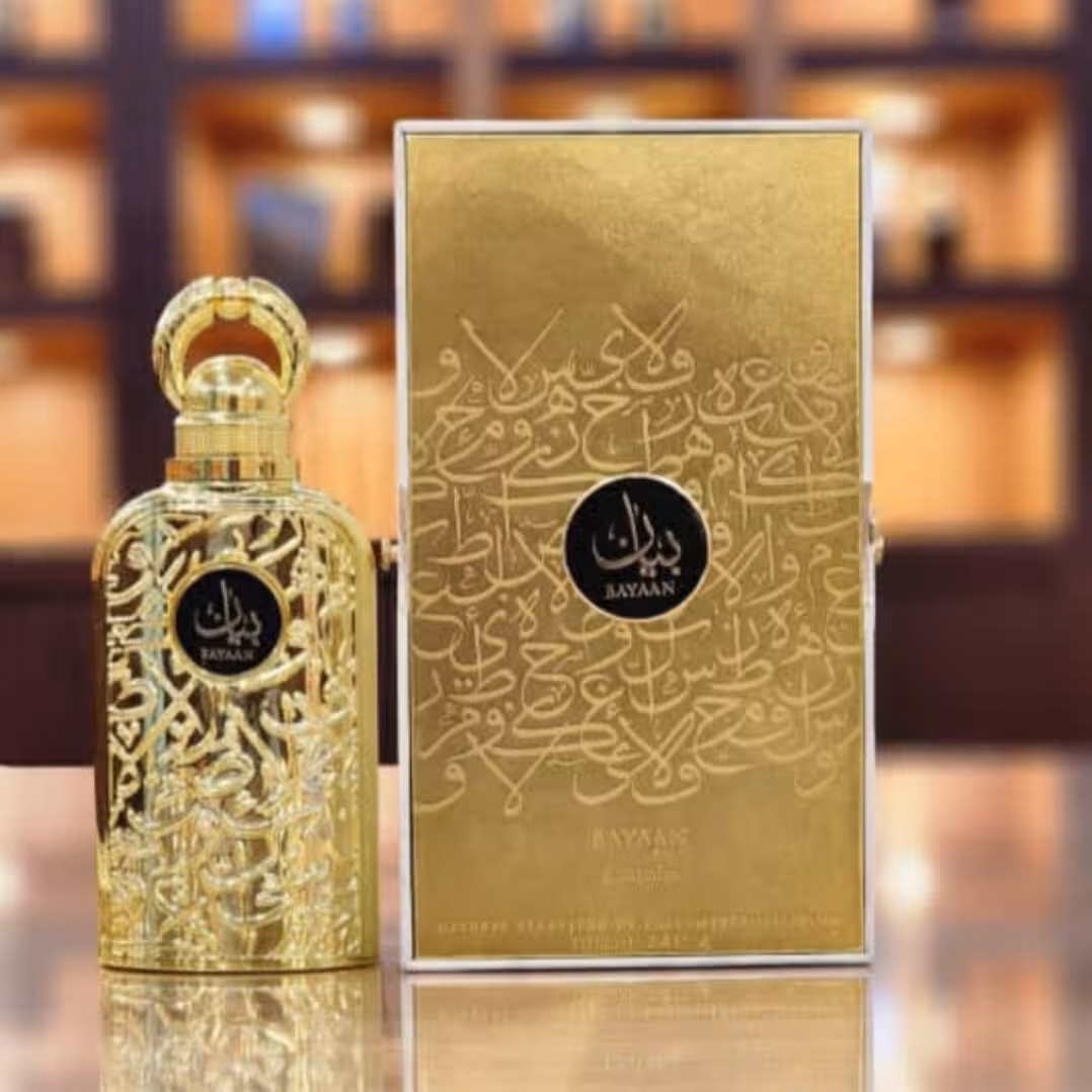 ادکلن بیان برند لطافه زنانه 100میل اورجینال عطر شیک رایحه گرم و شیرین وانیلی خنک میوه ای گیاهی