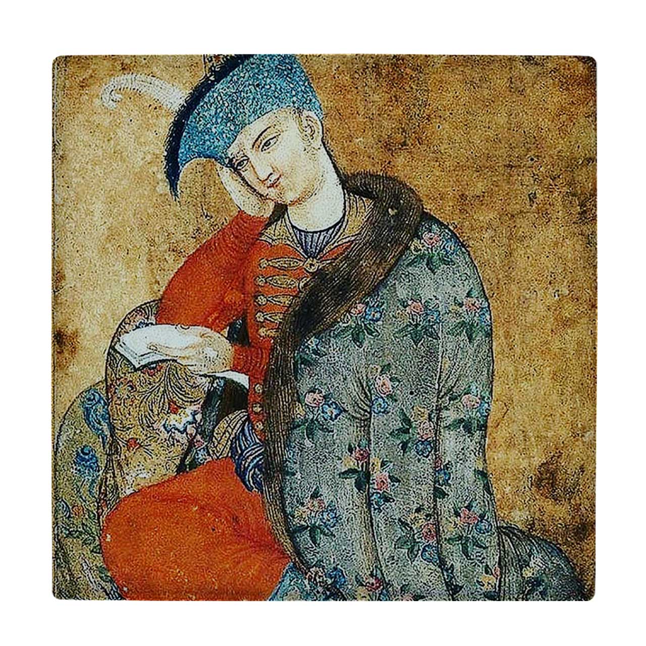  کاشی کارنیلا طرح شاهزاده ایرانی مدل لوحی کد WKB565