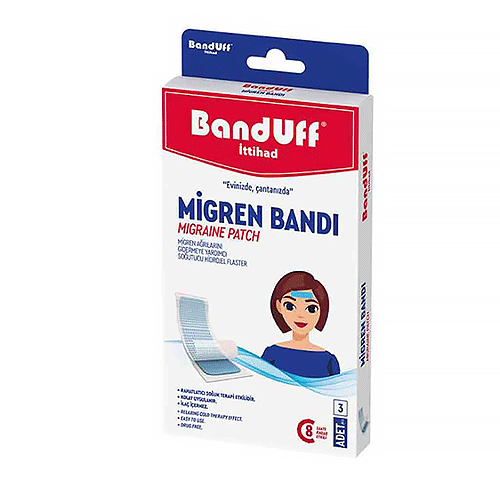 پچ كاهش درد ميگرن BandUff بسته 3 عددي