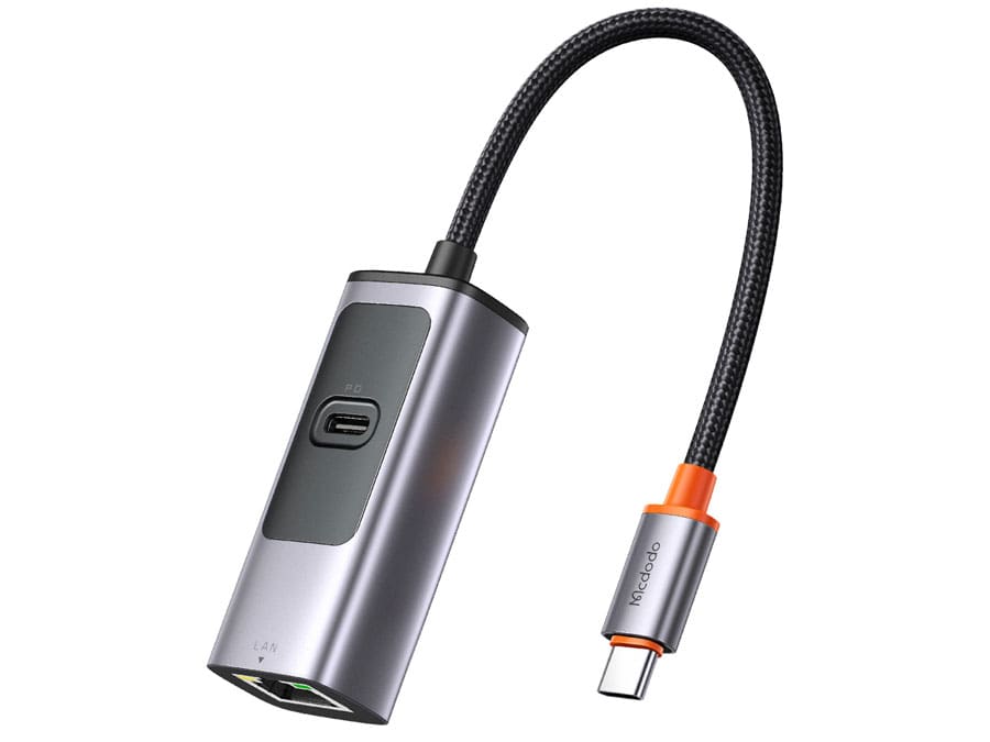 هاب تایپ سی با دو پورت مکدودو MCDODO USB-C 3.0 Docking Station PD100W RJ45 HU-068