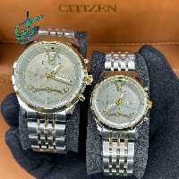 خرید ست ساعت زنانه و مردانه سیتیزن سه موتوره فعال کیفیت عالی موتور ژاپن کد 2115900 - ردگل