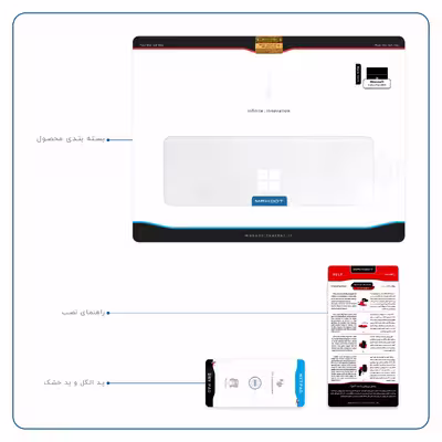 برچسب پوششی ماهوت مدل Matte-White مناسب برای تبلت مایکروسافت Surface Pro 4 2015