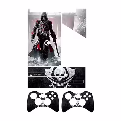 برچسب ایکس باکس 360 سوپر اسلیم طرح Assassins Creed کد 8 مجموعه 4 عددی