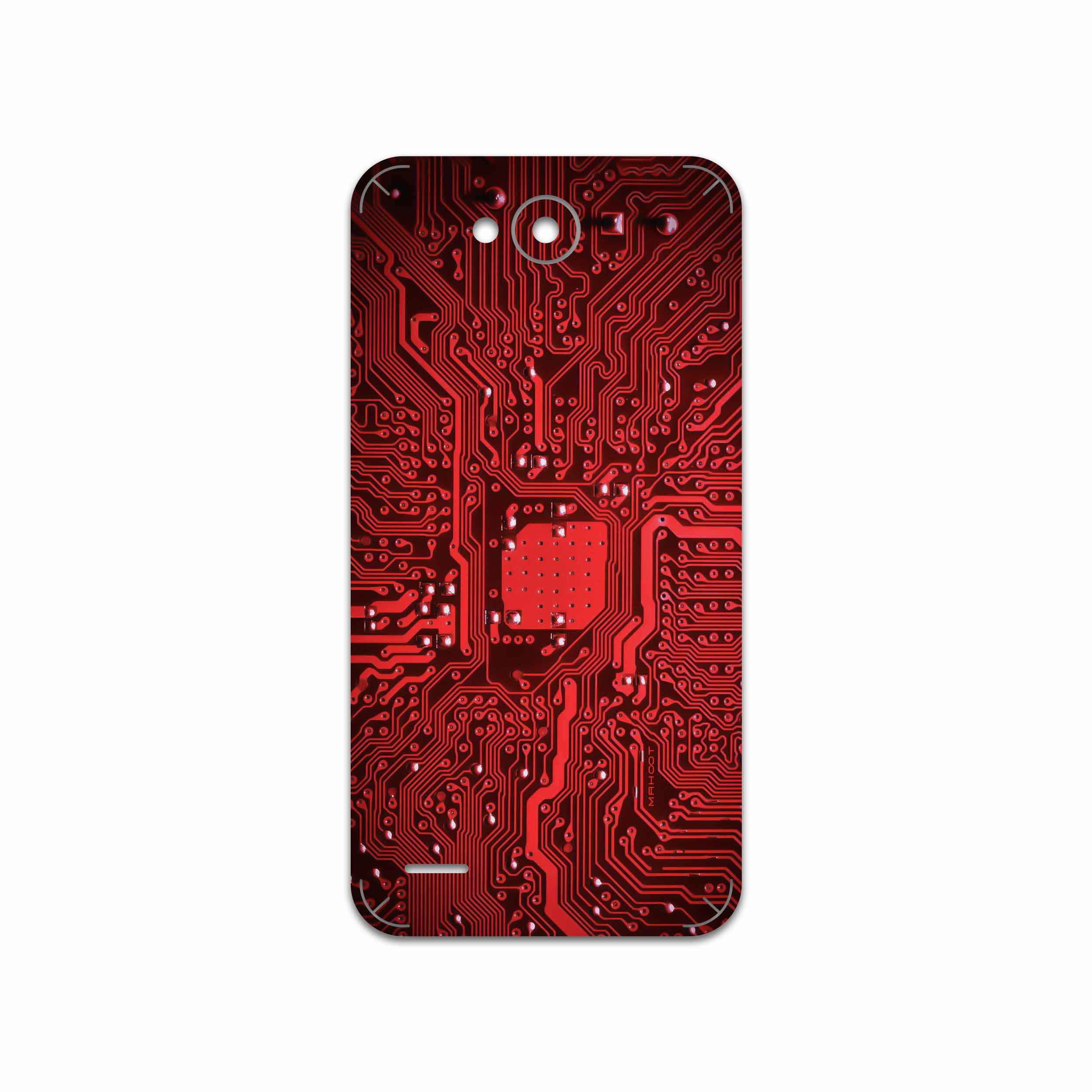 برچسب پوششی ماهوت مدل Red Printed Circuit Board مناسب برای گوشی موبایل ال جی X Power 2