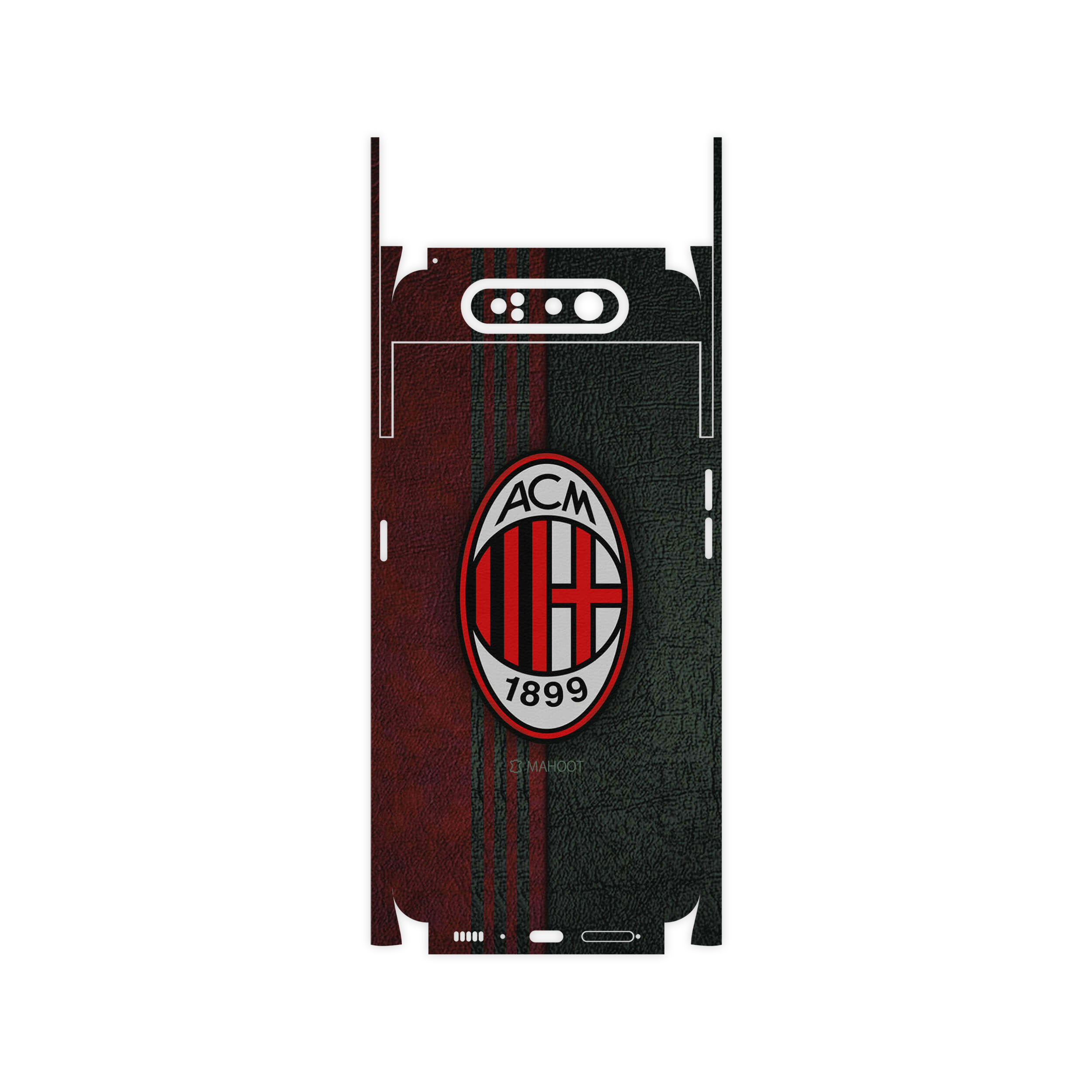 برچسب پوششی ماهوت مدل AC-Milan-FC-FullSkin مناسب برای گوشی موبایل سامسونگ Galaxy A80