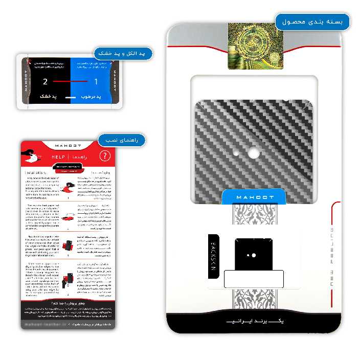 برچسب پوششی ماهوت مدل Glossy-Silver-Fiber مناسب برای گوشی موبایل نوکیا Lumia 625