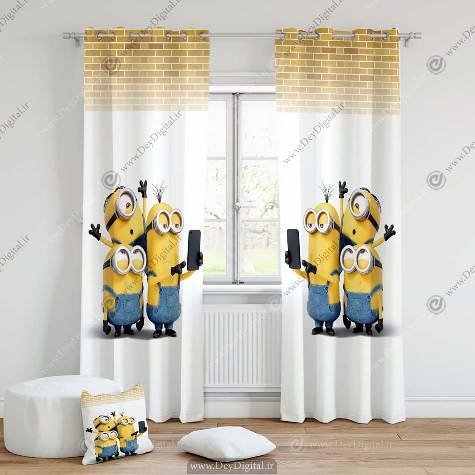 پرده مینیون سه بعدی PK-2805