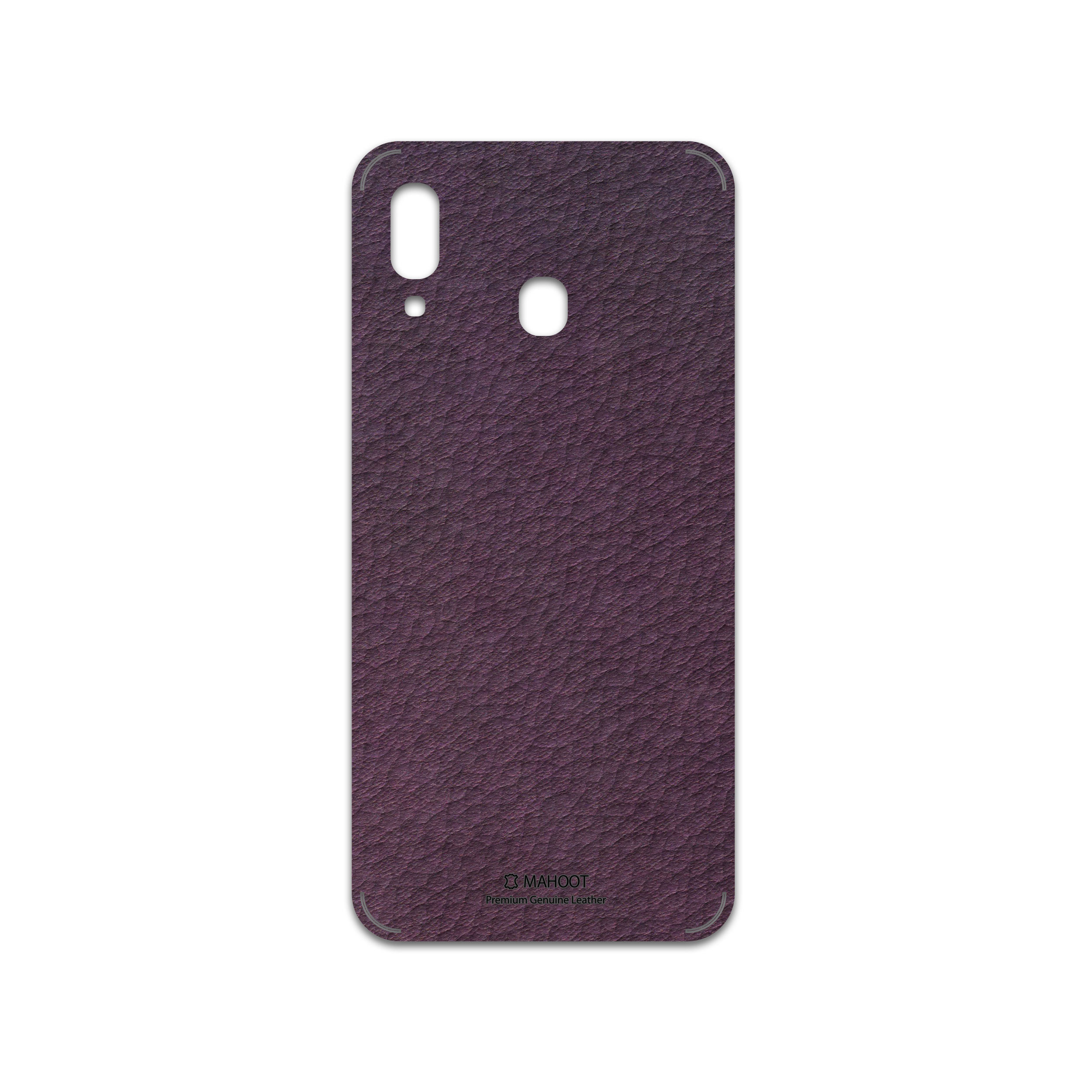 برچسب پوششی ماهوت مدل Purple-Leather مناسب برای گوشی موبایل سامسونگ Galaxy A20