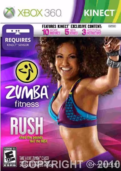 بازی کینکت کنسول Xbox360 zumba 2 rush