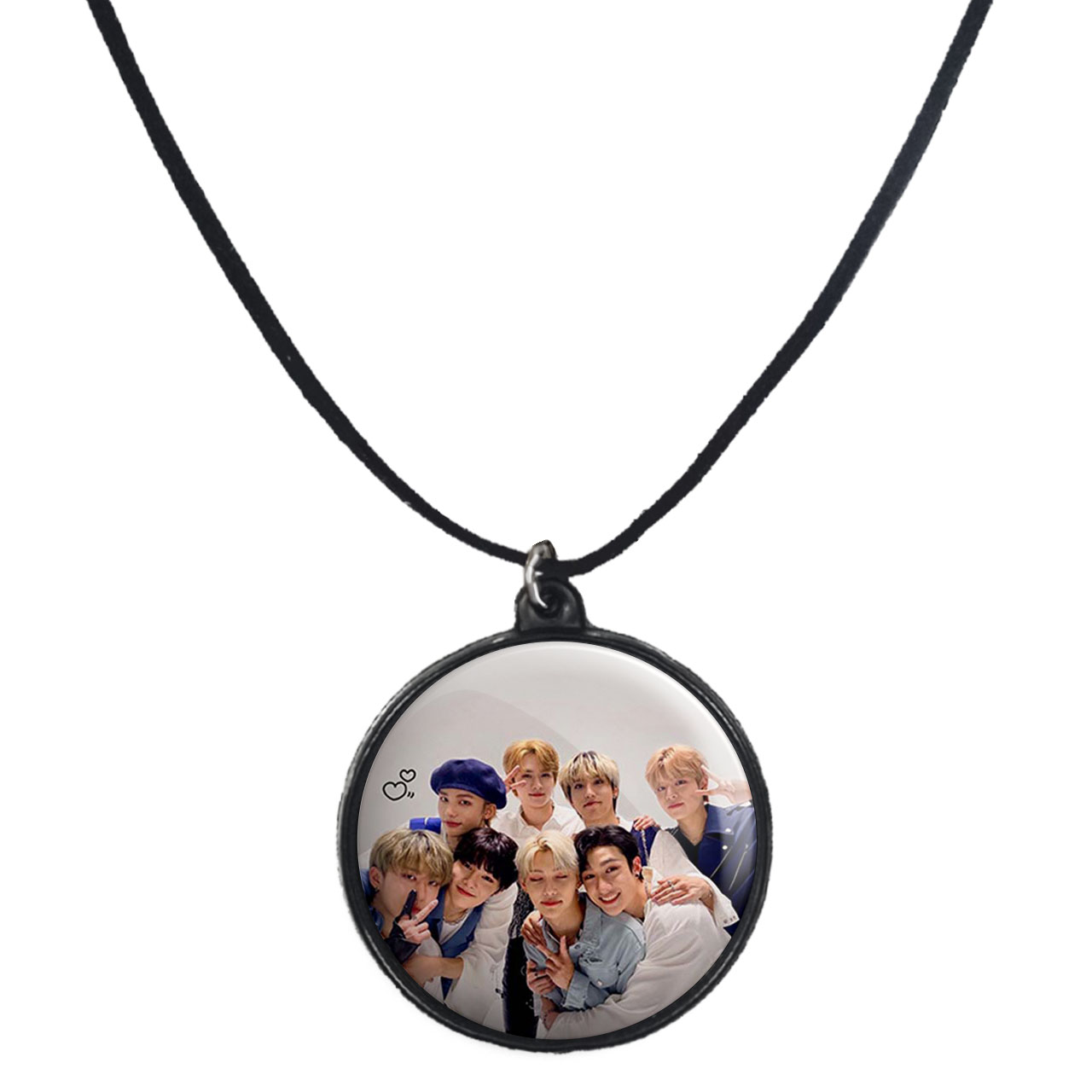 گردنبند پرمانه طرح straykids کد pmb.12129 مدل دو طرفه