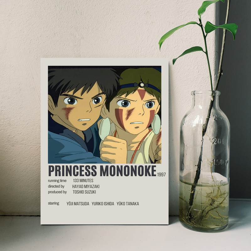 تابلو شاسی مدل انیمه شاهزاده مونونوکه princess mononoke کد 1219 | دنیای قاب