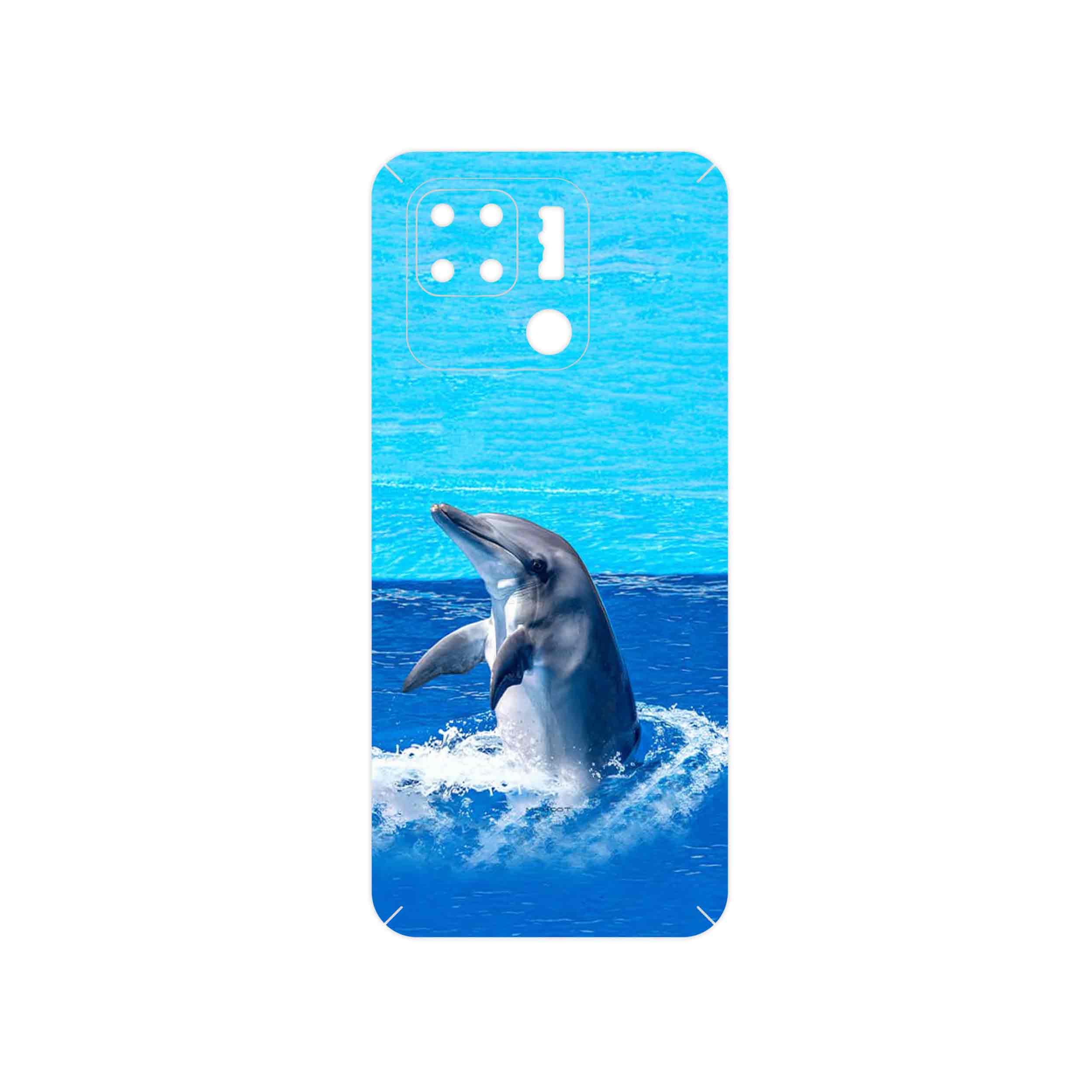 برچسب پوششی ماهوت مدل Dolphin مناسب برای گوشی موبایل شیائومی Redmi 10C
