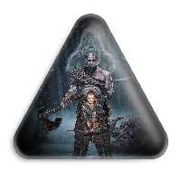 پیکسل خندالو طرح God Of War مدل مثلثی کد 4855