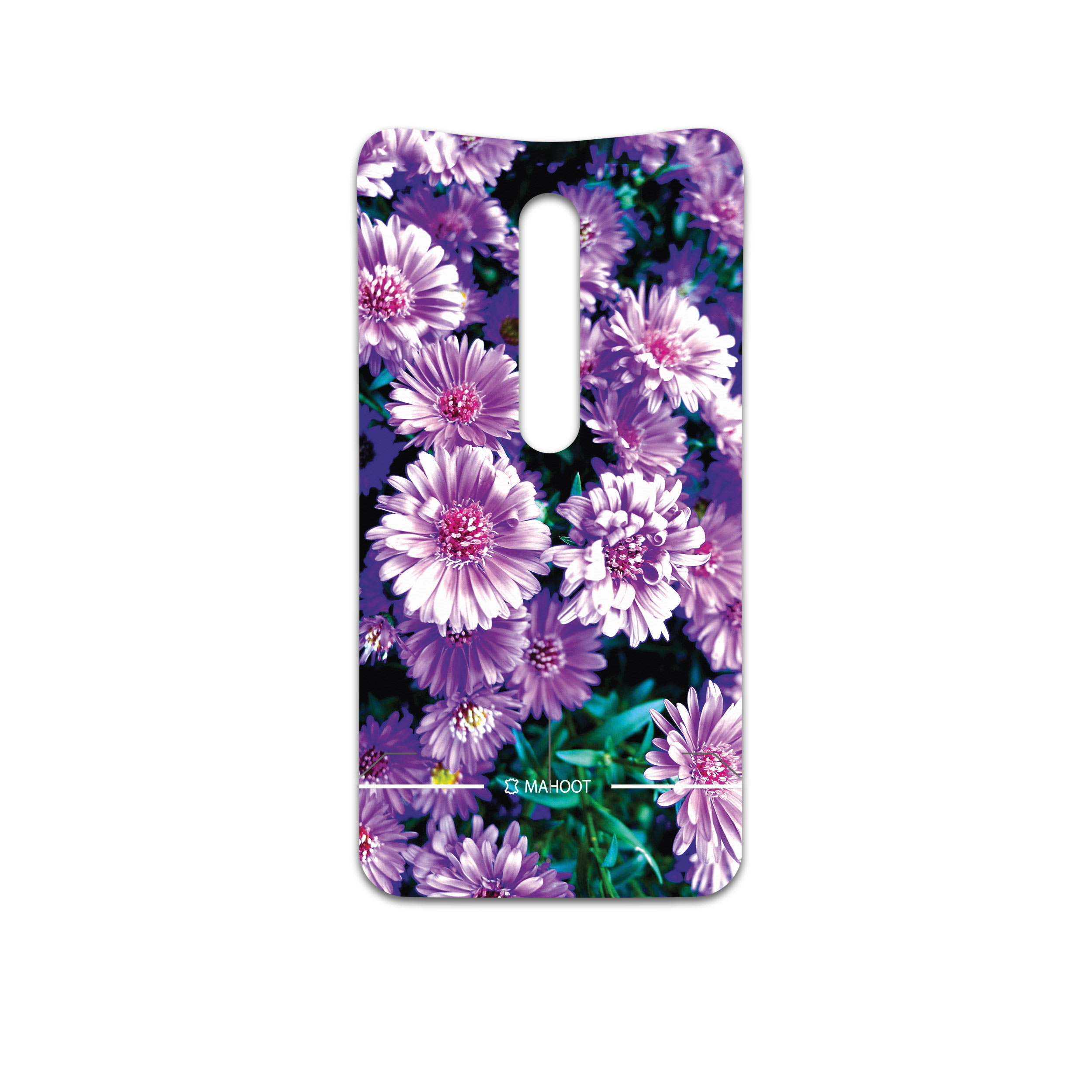 برچسب پوششی ماهوت مدل Purple-Flower مناسب برای گوشی موبایل موتورولا Moto X Style