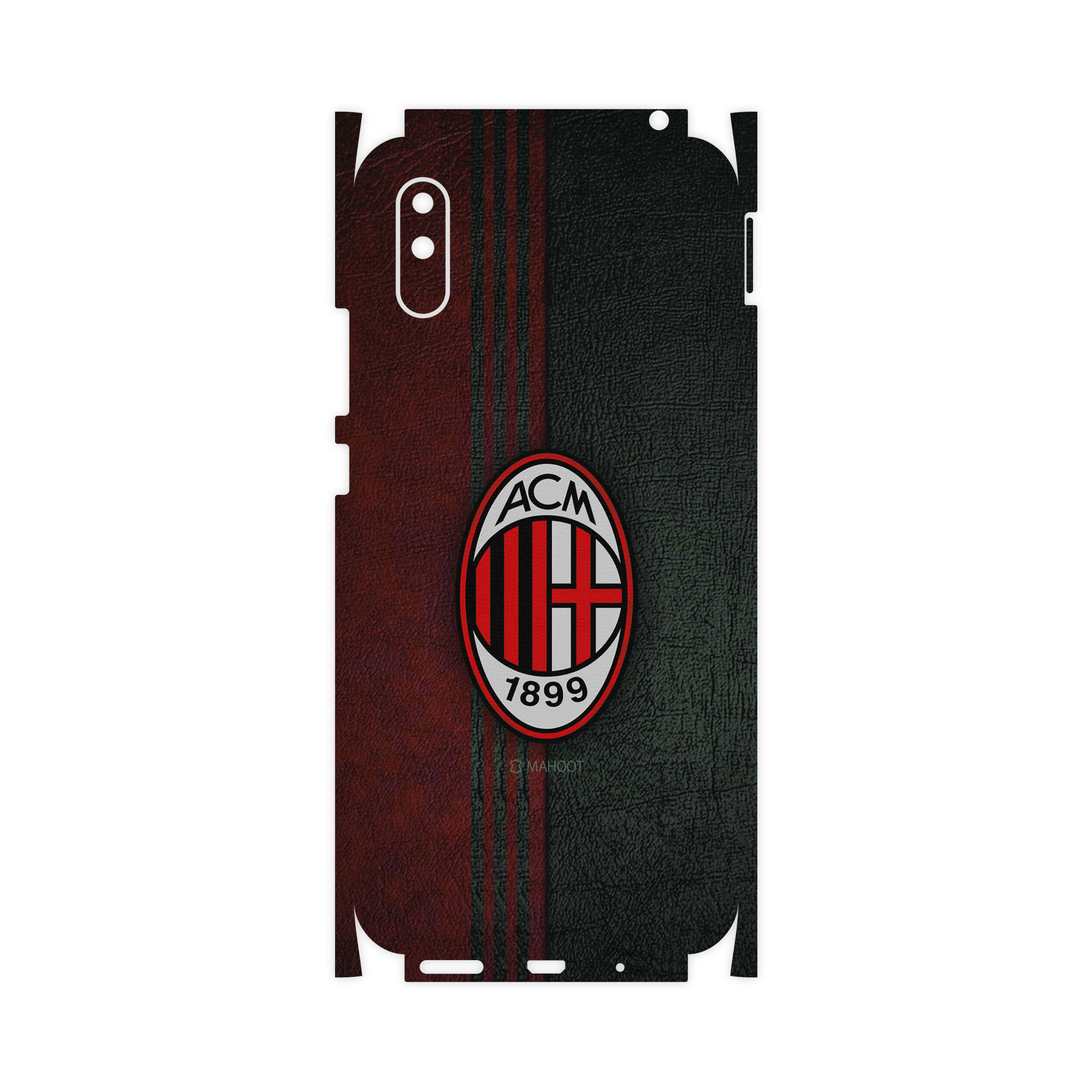 برچسب پوششی ماهوت مدل AC-Milan-FC-FullSkin مناسب برای گوشی موبایل شیائومی Redmi 9A