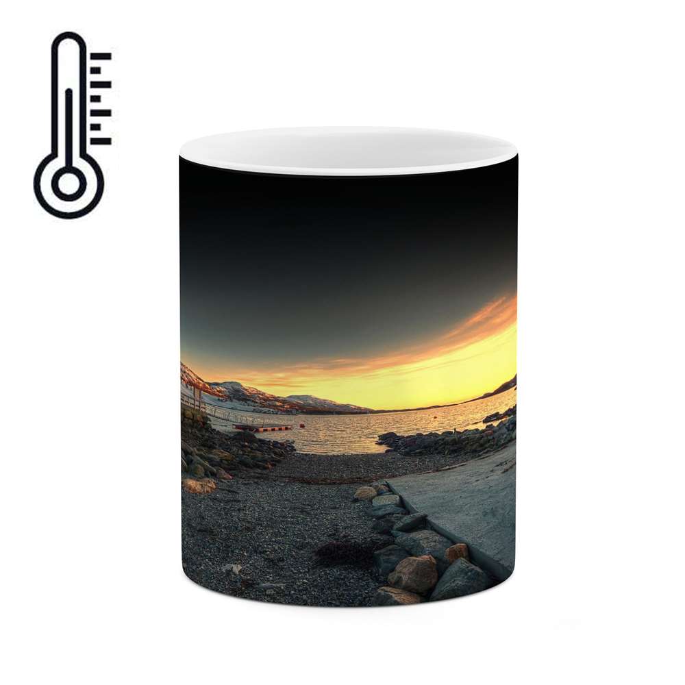 ماگ حرارتی کاکتی طرح منظره مدل mgh16011