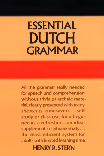 خرید و دانلود نسخه کامل کتاب Essential Dutch Grammar