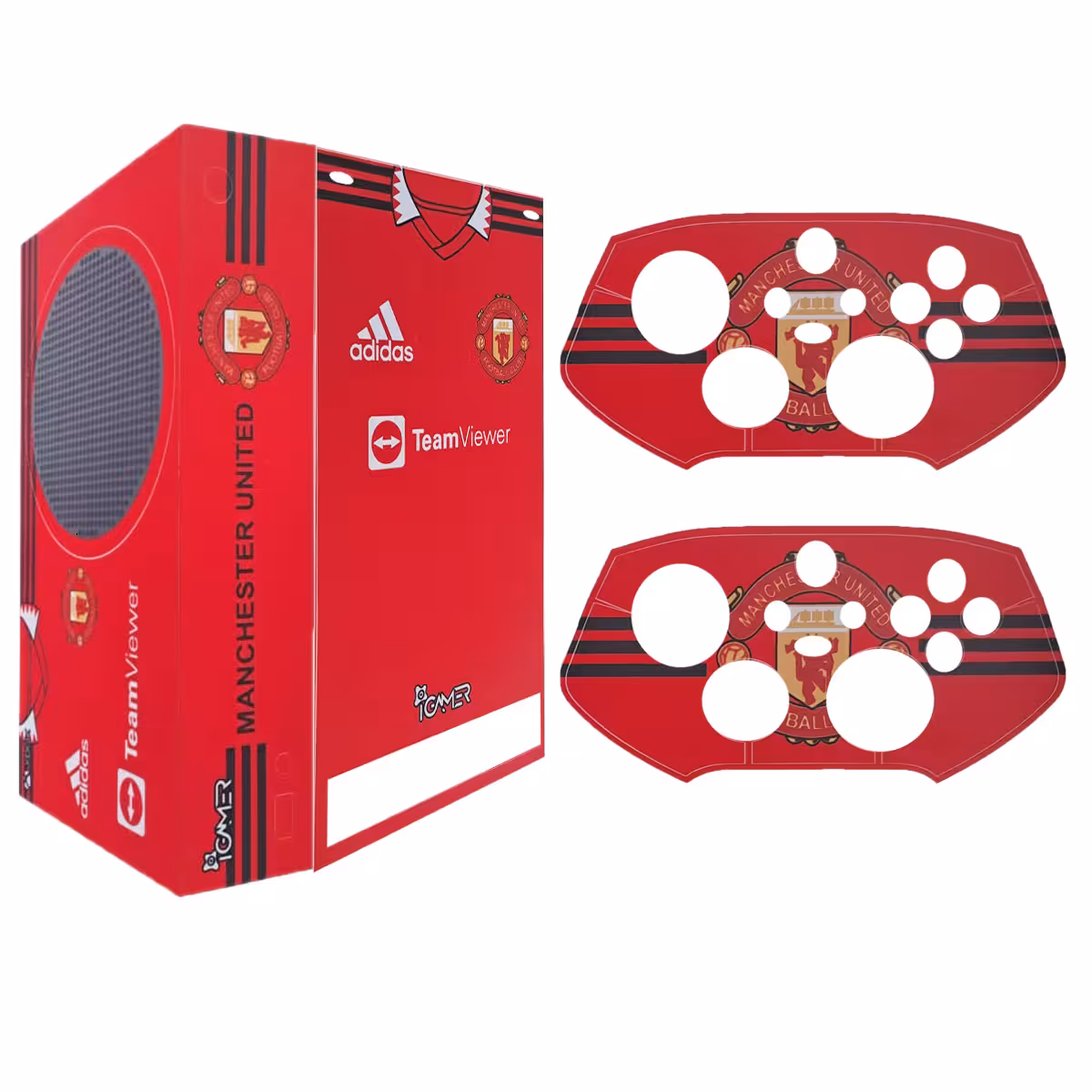 برچسب کنسول بازی ایکس باکس سری S آیگیمر طرح منچستر یونایتد مدل Skins008 مجموعه 3 عددی