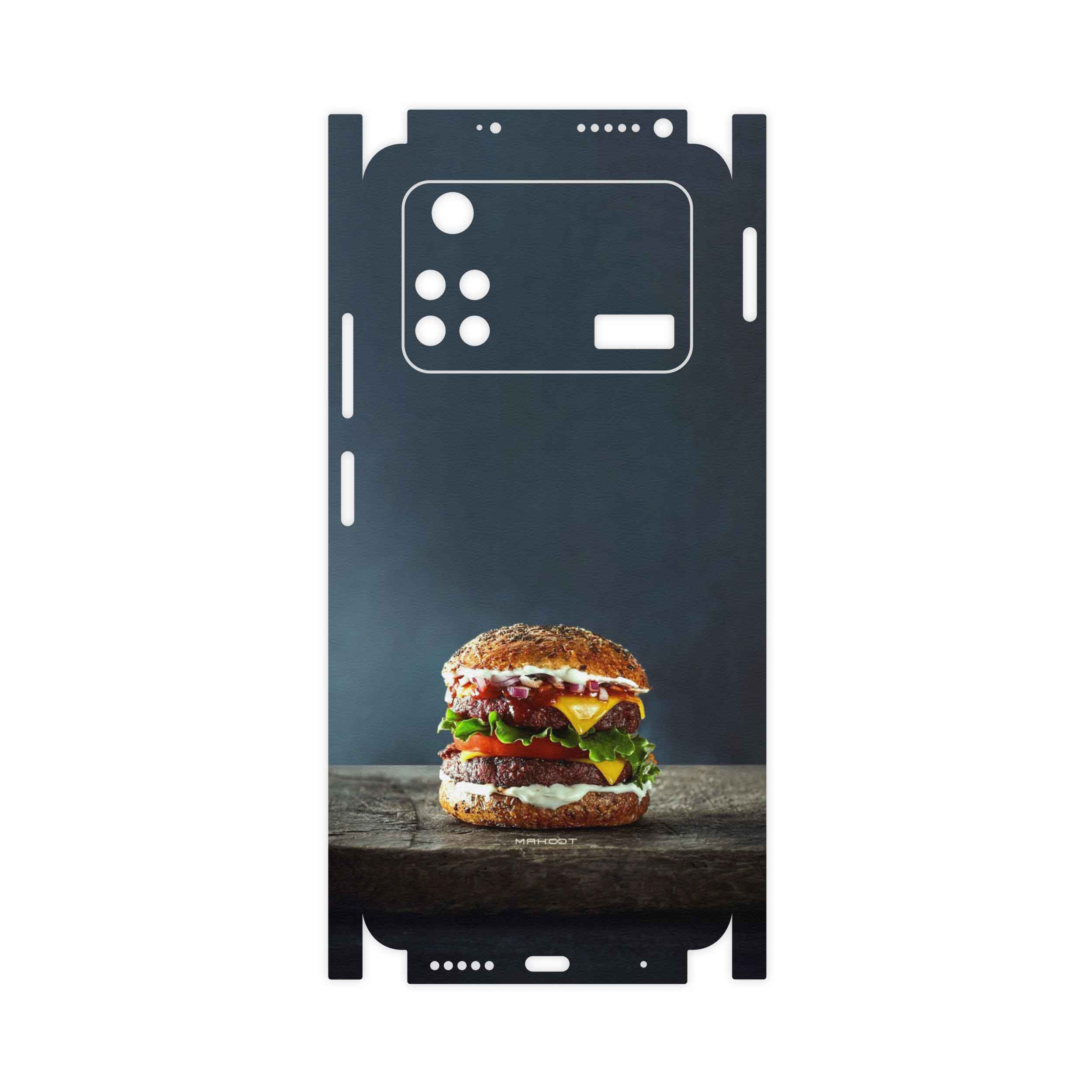 برچسب پوششی ماهوت مدل Hamburger-FullSkin مناسب برای گوشی موبایل شیائومی Poco M4 Pro 4G